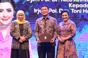 Gubernur Khofifah dan Forkopimda Hadiri Pisah Sambut Kapolda Jatim