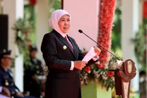 Gubernur Khofifah Pimpin Upacara Hari Sumpah Pemuda Ke – 94 di Madiun