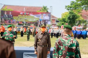 PEMKAB PAMEKASAN GELAR APEL PASUKAN TANGGAP BENCANA, BUPATI PESAN EMPAT HAL