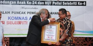 Terima Penghargaan dari Komnas Perlindungan Anak, Kapolres Nganjuk Ajak Jajaran Tingkatkan Komitmen Perlindungan dan Pemenuhan Hak Anak