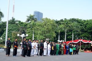 PERINGATAN HARI SUMPAH PEMUDA DI BALAI KOTA, 38 KOMUNITAS PERGURUAN BELA DIRI SIAP JAGA SURABAYA
