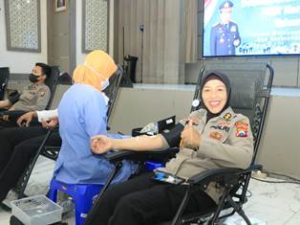 Jelang HUT Korpri ke 52 Tahun 2022, Korpri Polda Jatim Gelar Donor Darah