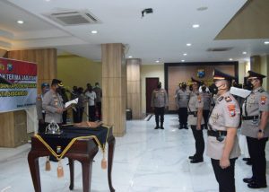 Kapolresta Sidoarjo Pimpin Sertijab Kasat Reskrim dan Kapolsek Taman