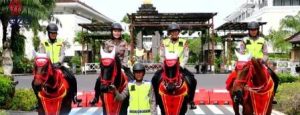 Pengamanan KTT G20, Polri Terjunkan Patroli Berkuda