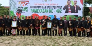 Kapolres Pamekasan Hadiri Hari Jadi Pamekasan Ke-492, ” Semoga Pamekasan Bajra, Rajja tor Parjuga “