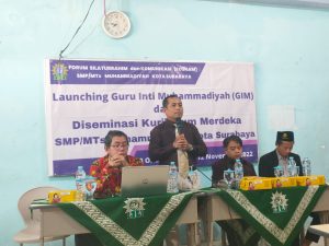 SMP Muhammadiyah 15 Surabaya (SPEMLIBELS) menggelar Kegiatan Seminar untuk guru SMP/MTS Muhammadiyah se Surabaya utara tentang Diseminasi Kurikulum Merdeka.