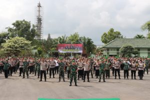 Gelar Olahraga Bersama, TNI-Polri di Mojokerto Kompak Jaga Sinergitas dan Soliditas