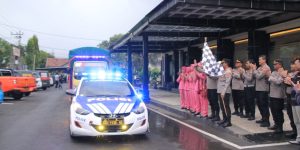 Polres Nganjuk Bersama 3 Polres Tetangga Kirim Bantuan Kemanusiaan Untuk Korban Gempa Cianjur