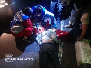 Ngebut Naik Motor, Pemuda Lebo Agung Terpental ke Aspal