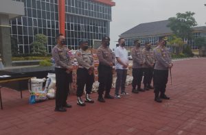 Peduli Gempa Cianjur, Polres Gresik Salurkan Bantuan Sosial