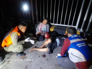 Gegara Lelah, Ngantuk Pengendara Motor Tabrak Pembatas di Tol Suramadu