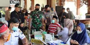 Polres Pamekasan Gelar Gebyar Vaksinasi Serentak Dosis 1,2 Dan 3 (Booster) Target ± 2.500 Orang