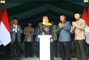 Gubernur Khofifah Harap Ground Breaking Gedung MUI Jatim Jadi Pusat Ulama Bangun Peradaban Islam dan Perdamaian Dunia