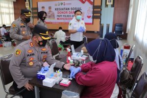 Polres Gresik Gelar Donor Darah Bentuk Kepedulian Kepada Warga Gresik