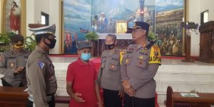 Pastikan Kesiapan Pengamanan Jelang Nataru, Kapolres Pamekasan Kontrol Gereja-Gereja dan Pos Pam