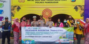 Berikan Pelayanan Yang Terbaik Kepada Masyarakat, Pesan Kapolres Pamekasan Saat Kontrol Pos Yan Nataru