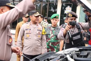 Apel Gelar pasukan Operasi Lilin Semeru 2022, Kapolres Nganjuk : Kesiapan Personel dan Sarana Pendukung Sudah Maksimal