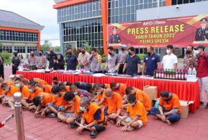Rilis Akhir Tahun, Polres Gresik Tangani Ribuan Kasus