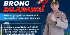 Kapolres Pamekasan : Kedapatan Menggunakan Knalpot Brong Akan Ditindak Tegas