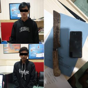 Polsek Tegal Sari Berhasil Amankan Dua Pemuda Membawa Sajam
