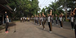 Polres Bangkalan Polda Jatim Laksanakan Sabtu Sehat Berolahraga