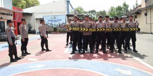 Jelang Pemilihan Kades, Polres Bangkalan Polda Jatim Matangkan Pasukan Dalmas