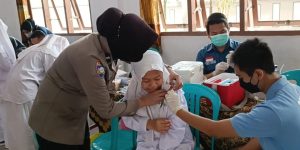 Gebyar Vaksinasi Booster Digelar Polres Nganjuk di Ponpes Krempyang