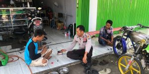 Himbau Anti Knalpot Brong, Satbinmas Polres Bangkalan Sosialisasi Ke Tiap Bengkel