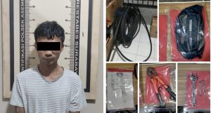 Pencuri Kabel Telkom Berhasil Ditangkap Unit Reskrim Polsek Asemrowo