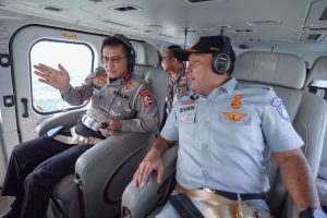 Pantau Kesiapan Ops Lilin 2022, Korlantas Polri Patroli di Udara dan Darat