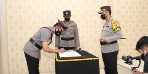 AKBP Arman Pimpin Serah Terima Jabatan Kasat Lantas Polres Sampang