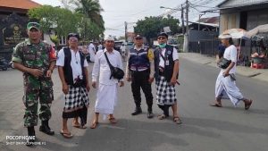 Sinergitas Sipandu Beradat Kelurahan Sesetan Amankan Rangkaian Upacara Pujawali Di Pura Dalem Sakenan