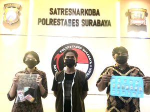 Warga Petemon Kuburan Diamankan Satresnarkoba Polrestabes Surabaya