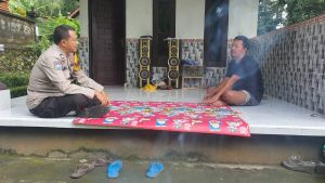 Jalin komunikasi dengan warga binaan , Babinkamtibmas Desa Jungutan adakan DDS
