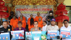 Awal Tahun 2023, Satresnarkoba Polresta Denpasar Amankan 14 Tersangka