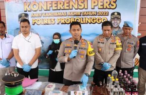 Polres Probolinggo Berhasil Selesaikan 92,46 persen Pengungkapan Kasus Sepanjang Tahun 2022