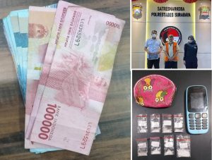 Kakek 50 Tahun Ditangkap Satresnarkoba Polrestabes Surabaya