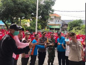 Danramil 0830/06 Benowo Ikuti Apel Gebyar PSN di Kelurahan Benowo