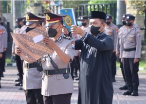 Mutasi Jabatan Kasat Binmas Polres Nganjuk, Ini Pesan Kapolres Nganjuk Kepada Pejabat Baru