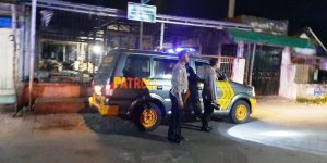 Patroli Blue Light Polsek Kertosono Sasar Pemukiman Warga Saat Dini Hari