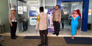 Cegah Tindak Kejahatan, Polsek Kertosono Lakukan Patroli Perbankan