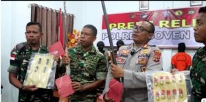 Polisi Berhasil Tangkap KKB yang Serang Polisi Di Boven Digoel