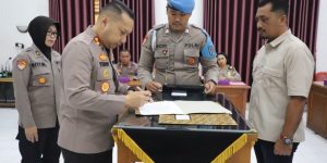 Polres Kediri Kota Polda Jatim Gelar Acara Penandatanganan Pakta Integritas WBK
