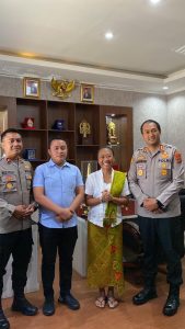 Kapolres Badung terima ucapan terimakasih dari Ni Luh Djelantik