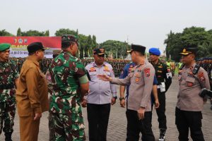 Pastikan Keamanan Kunjungan Wakil Presiden RI Ke Kabupaten Gresik,Forkopimda Kabupaten Gresik Lakukan Gelar Pasukan