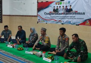 Cangkrukan kamtibmas, Wakapolres Nganjuk : Masalah Kecil Jangan Goreng Terus