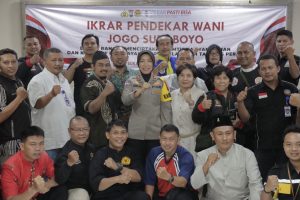Polres Pelabuhan Tanjung Perak Gelar Silahturahmi dan Ikrar Pendekar Wani Jogo Suroboyo