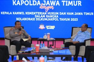 Kakanwil Kemenkumham-Kapolda Jatim Komitmen Bangun Sistem Peradilan Pidana Terpadu