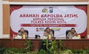 Kapolda Jatim Sampaikan Terima Kasih atas Upaya Harkamtibmas di Kota Kediri