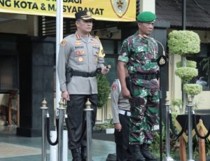 Penguatan Sinergi Polisional, Polresta Malang Kota Satukan Frekwensi Jaga Kamtibmas Bersama Kodim 0833